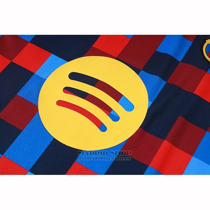 Chandal del Barcelona Manga Corta 2026-2027 Azul Rojo - Pantalon Corto